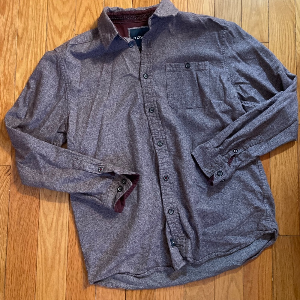 🎉3/$10 - Men’s Button Down Shirt Light Plum Colour